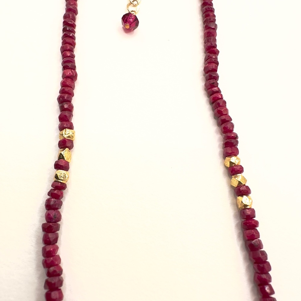 Minimalist Genuine Ruby Handcrafted Necklace - image 8